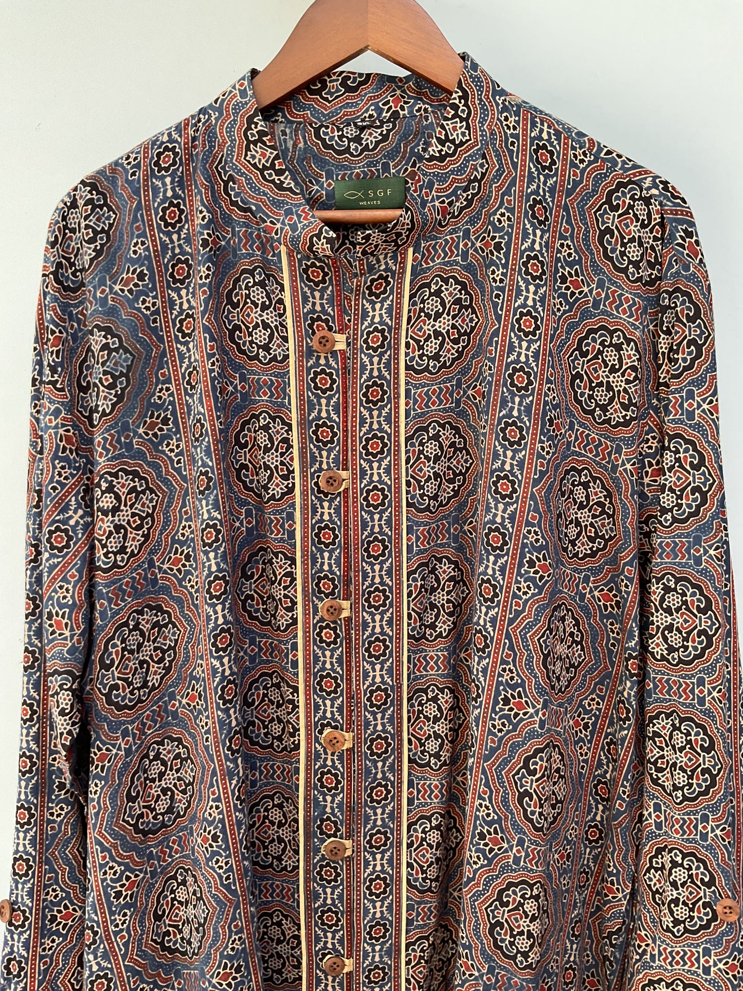 Ajrakh Heritage Kurta | Blue Edition