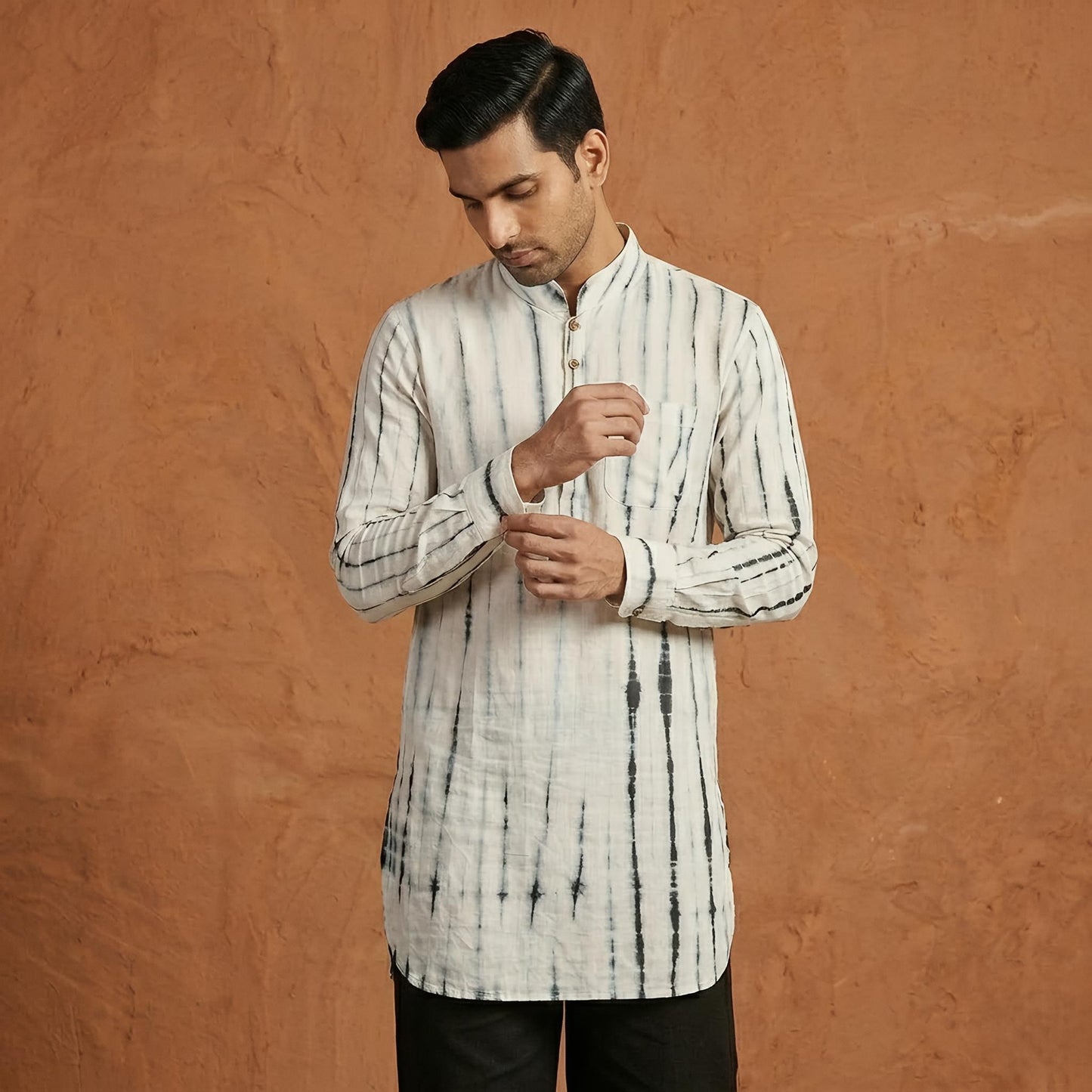 Shibori Short | Gray Cloud