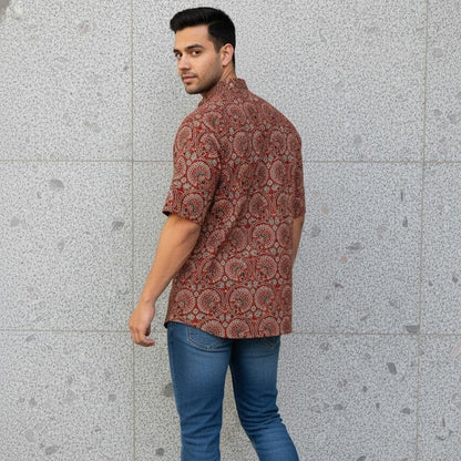 Ajrakh Casual Shirt | Crimson Craft
