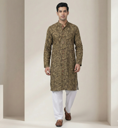 Poochampalli Kurta - The Pochampally Haldi