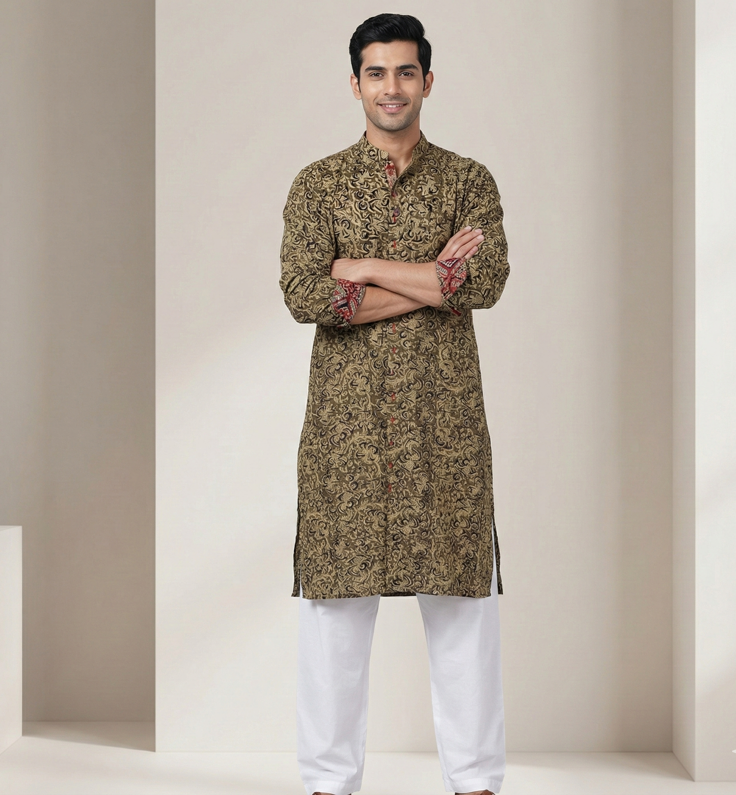 Poochampalli Kurta - The Pochampally Haldi