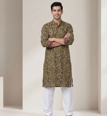 Poochampalli Kurta - The Pochampally Haldi