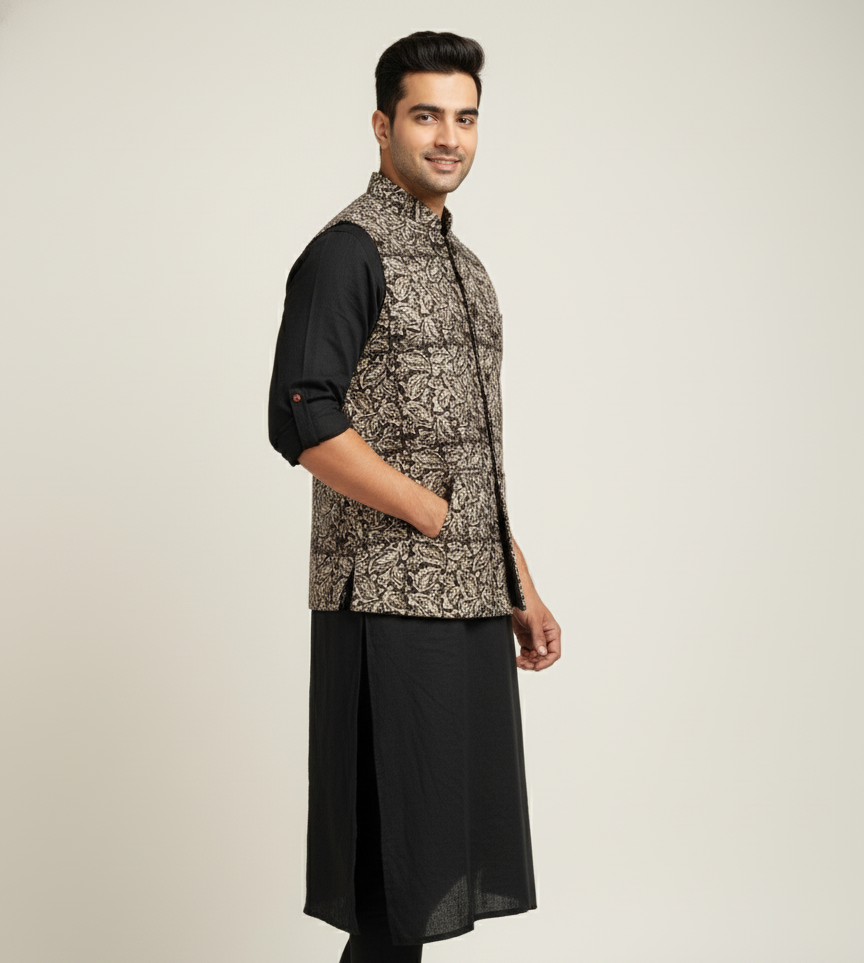 Poochampalli Heritage Jacket | Wine Edition