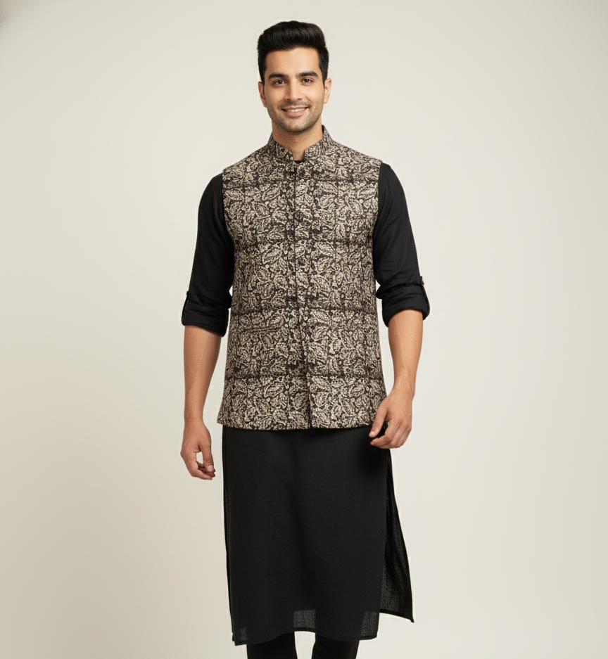 Poochampalli Heritage Jacket | Wine Edition