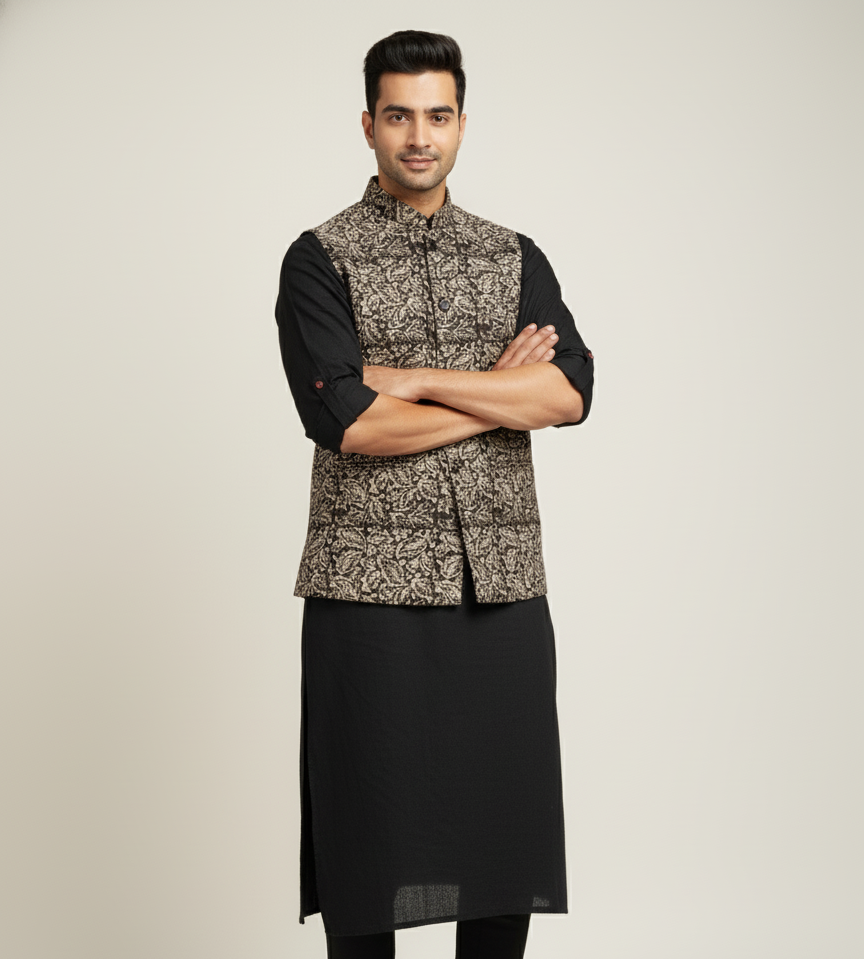 Poochampalli Heritage Jacket | Wine Edition