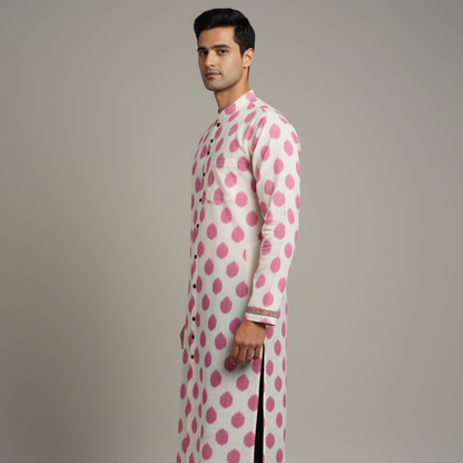 Pastel Harmony | Ikat Kurta