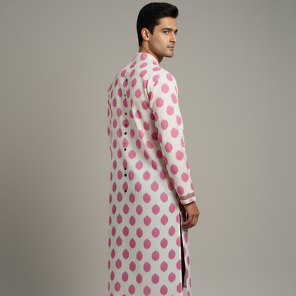 Pastel Harmony | Ikat Kurta