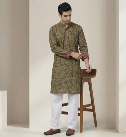 Poochampalli Kurta - The Pochampally Haldi