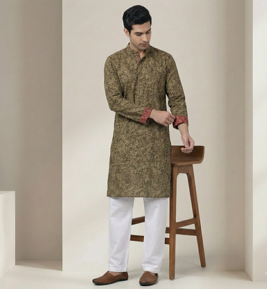 Poochampalli Kurta - The Pochampally Haldi