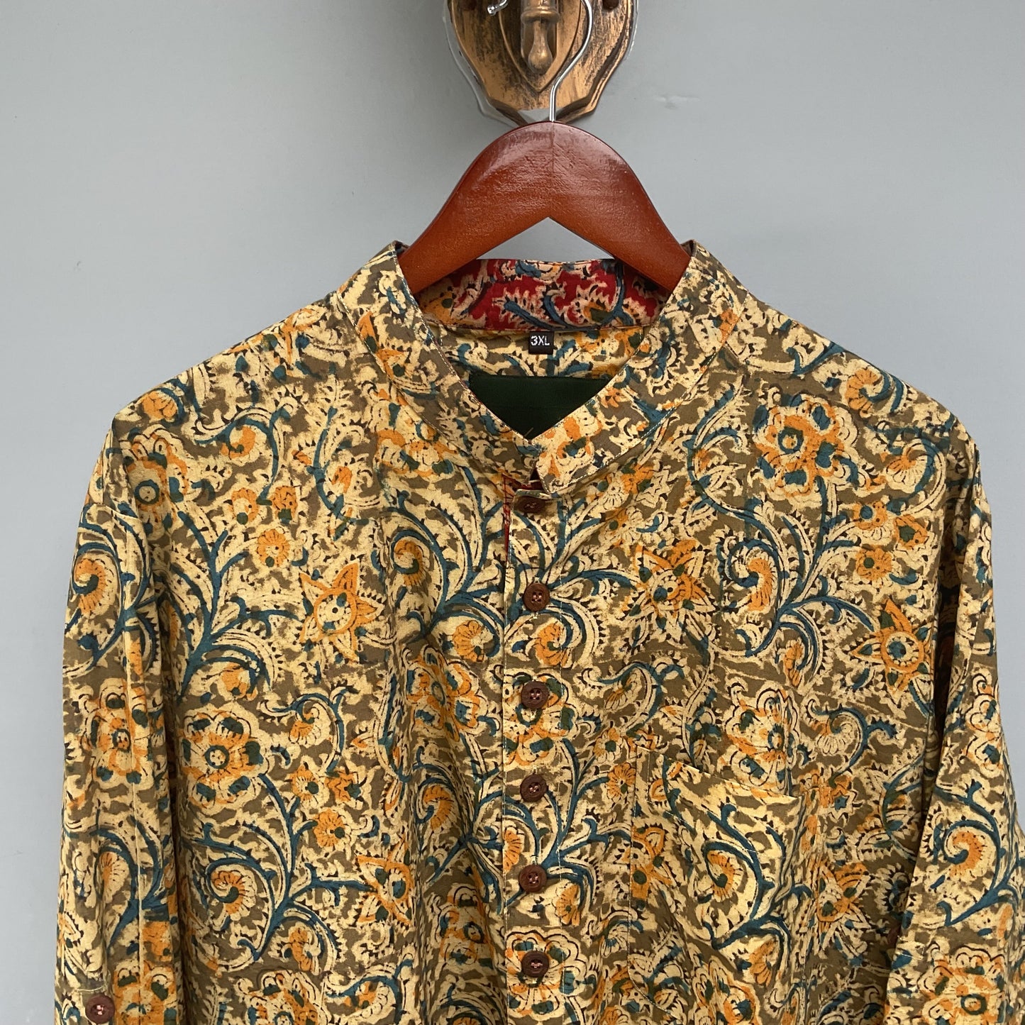 Poochampalli Kurta | Yellow Elegance