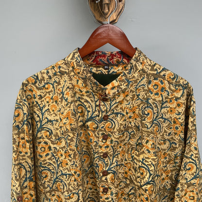 Poochampalli Kurta | Yellow Elegance