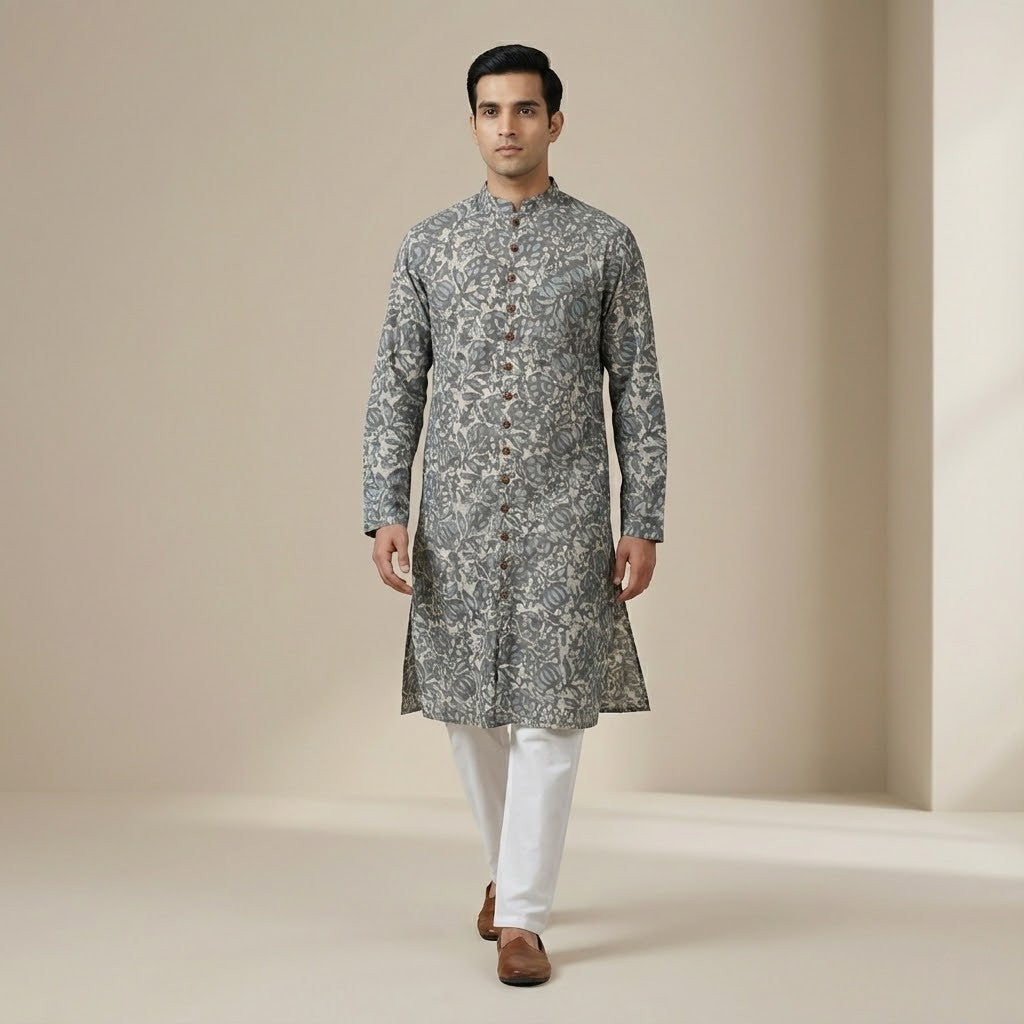 Dabu Bagru | Mitti Grey