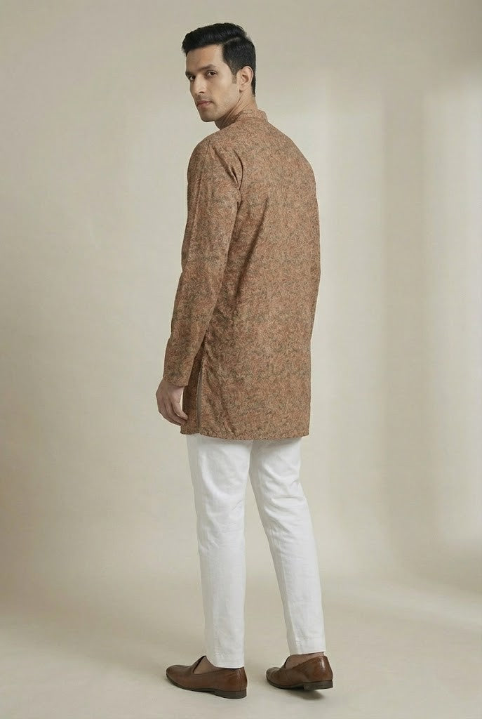 Poochampalli Short Kurta | Telangana Ruby