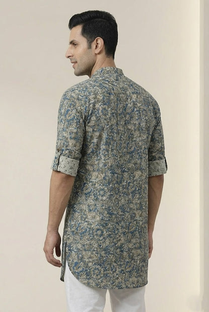Kalamkari Short Kurta | The Kalamkari Haldi