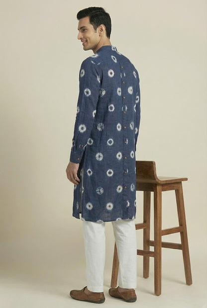 Ikat | Blue & White Chevron