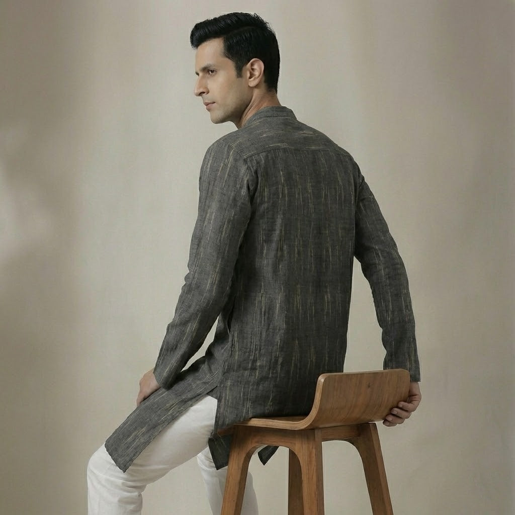 Ikat | Charcole Weave