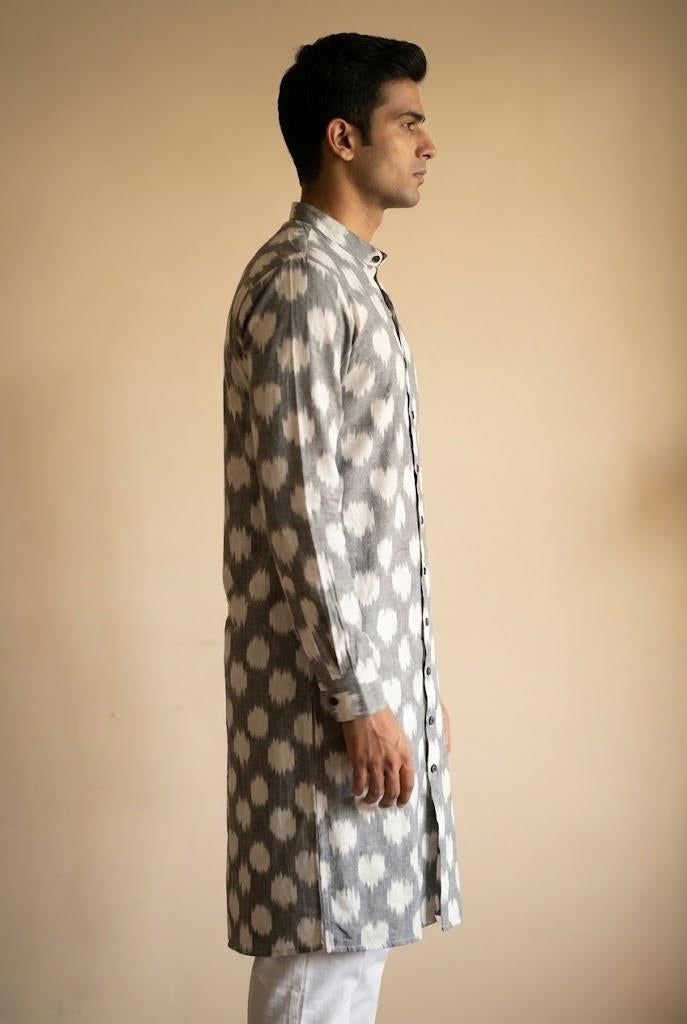 Ikat | Silver mist