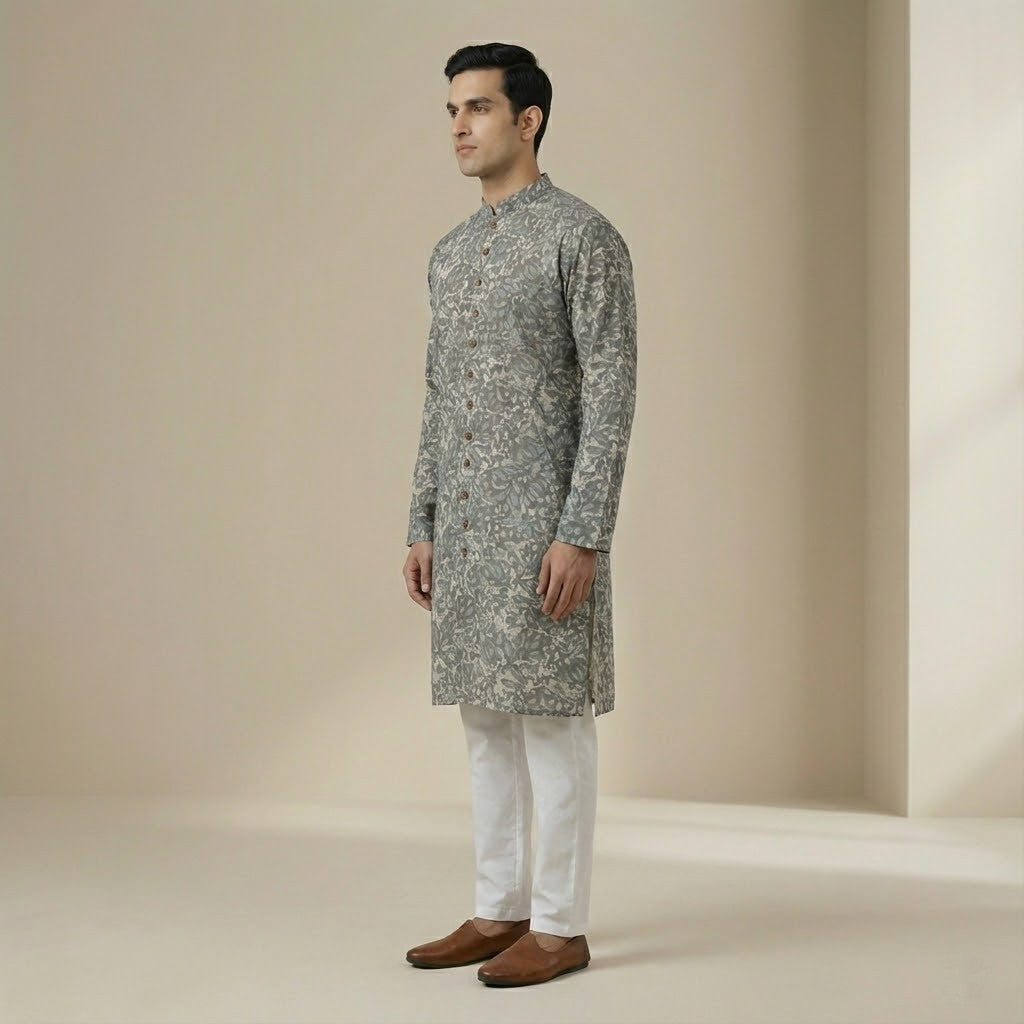 Dabu Bagru | Mitti Grey