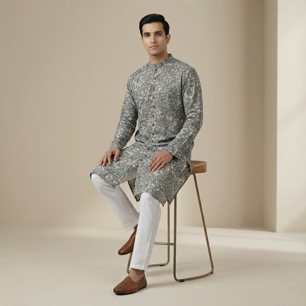 Dabu Bagru | Mitti Grey