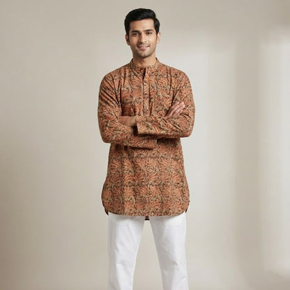 Poochampalli Short Kurta | Telangana Ruby