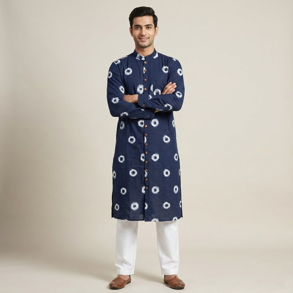 Ikat | Blue & White Chevron