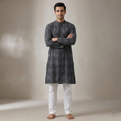 Ikat | Charcole Weave