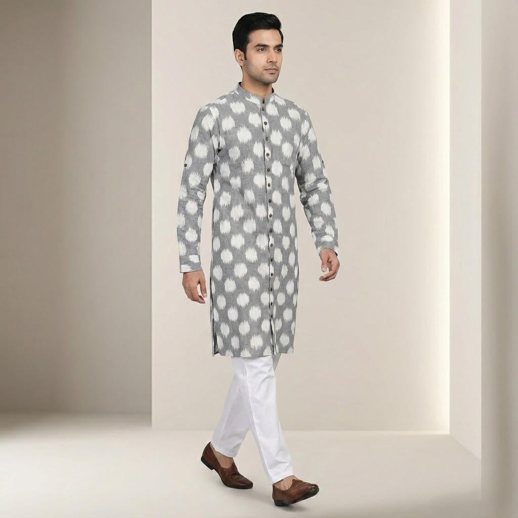 Ikat | Silver mist