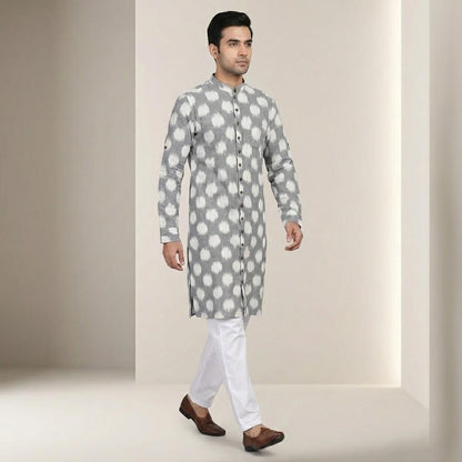 Ikat | Silver mist